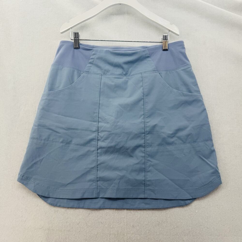 EUC Patagonia Women's Tech Skort Medium Hiking Fishing Blue Quick Drying UPF40+